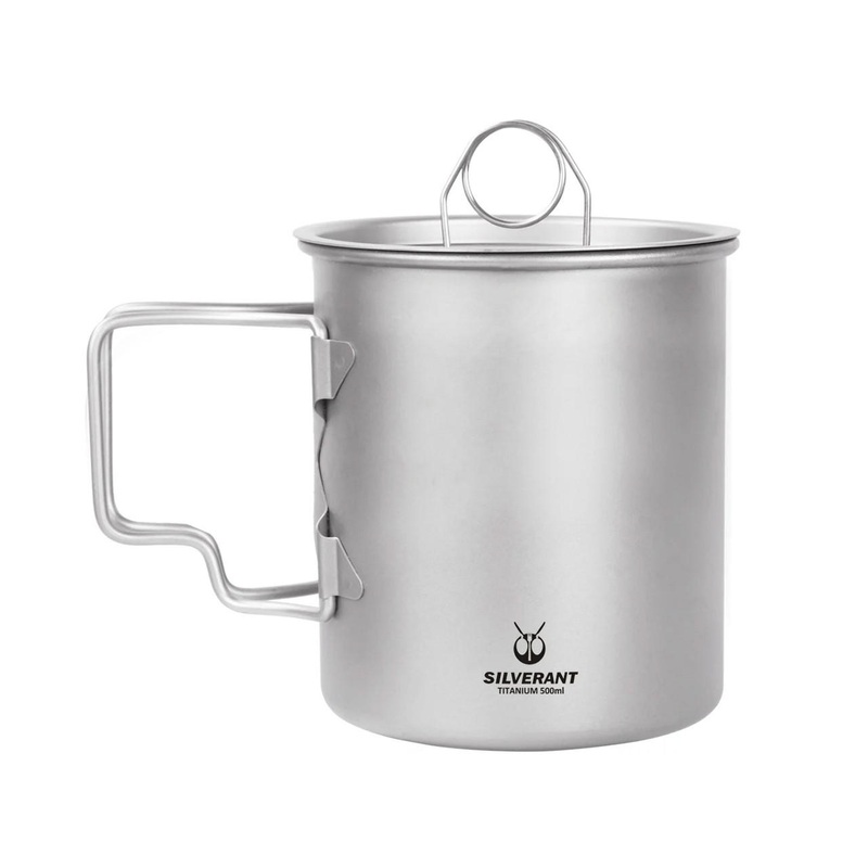 Ultralight Titanium Cup with Lid 500ml