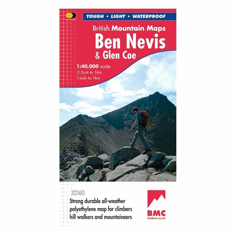 British Mountain Map – Ben Nevis & Glen Coe