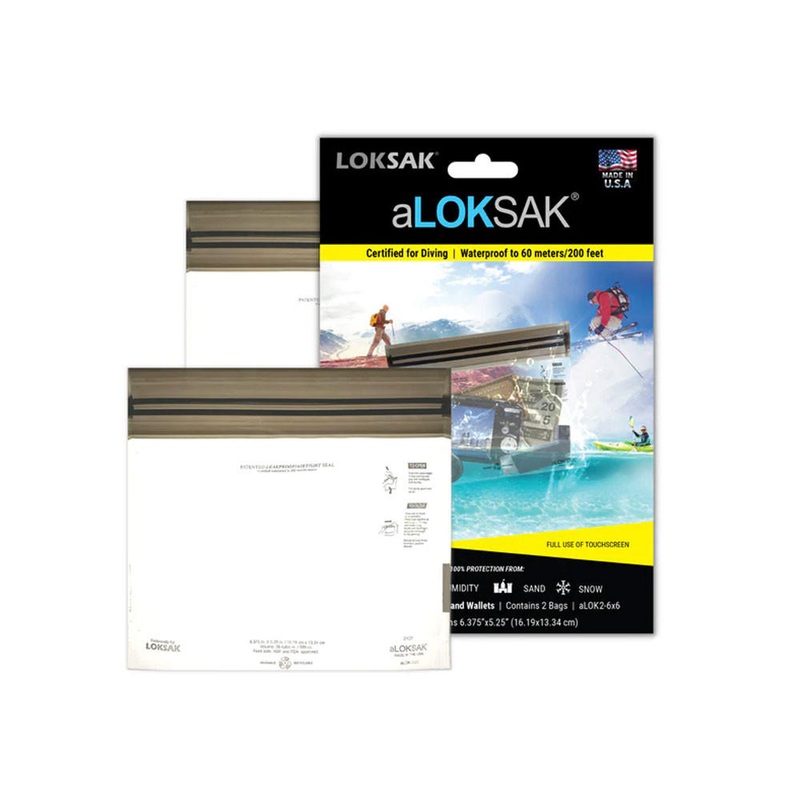 aLOKSAK 6 x 6 – Water/Air Tight bags – 2 pack