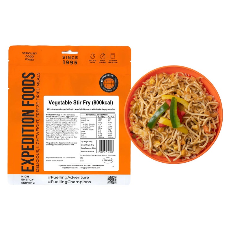 Vegetable Stir Fry (High Energy Serving)