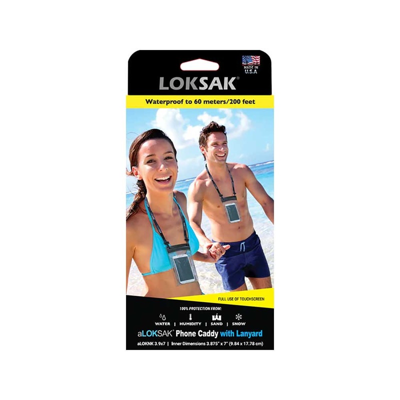 aLOKNK-3.9 x 7 Waterproof Bag with Lanyard