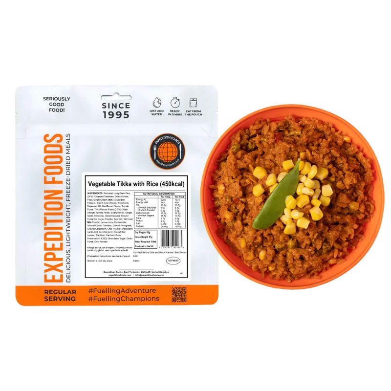Vegetable Tikka with Rice (Single Serving)