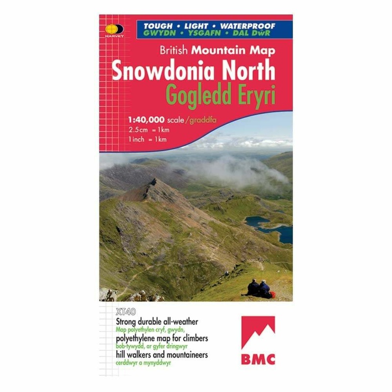 British Mountain Map – Snowdonia North