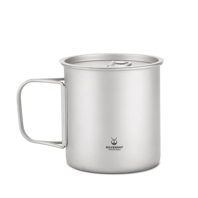 Ultralight Titanium Cup with Lid 600ml