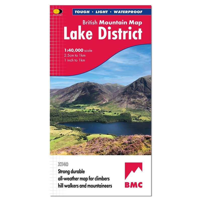 British Mountain Map – Lake District