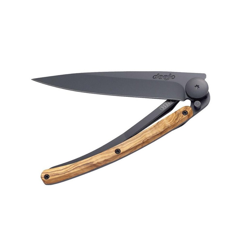 27g Knife – Black/Olive Wood