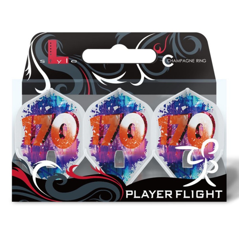 L-style L1 Pro V.4 “170” Fallon Sherrock Signature Champagne Flights – Clear White