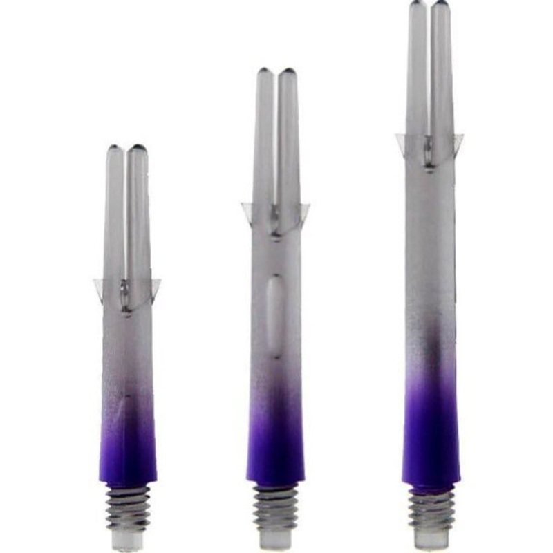 L-style Straight Locked Clear Black / Purple 2 Tone L-Shaft