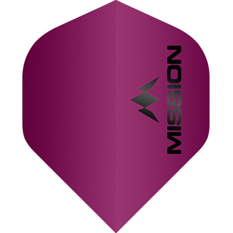 Mission Logo – Flights – 100 Micron – UV Finish – No2 (Standard) – Matte Pink