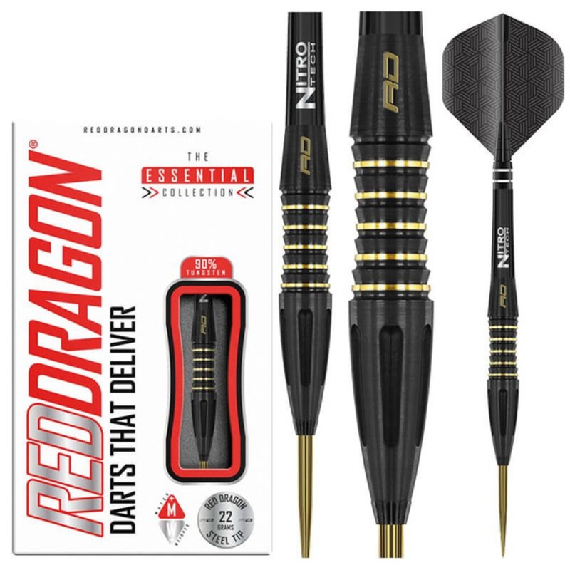 Red Dragon Clarion Black 22g Steel Tip