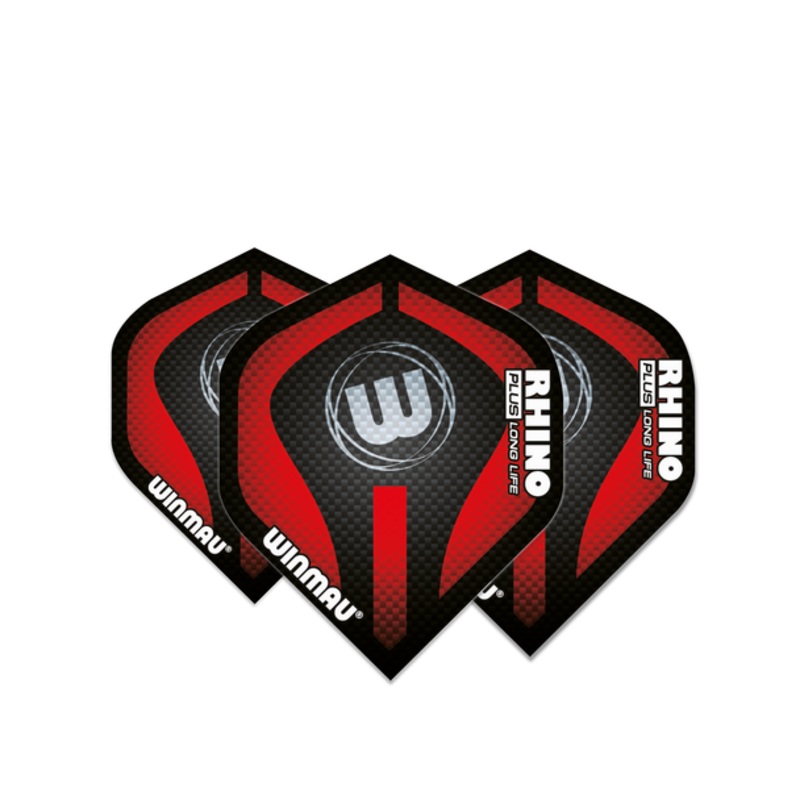 Winmau Rhino 150 micron Standard Flight – Red & Black