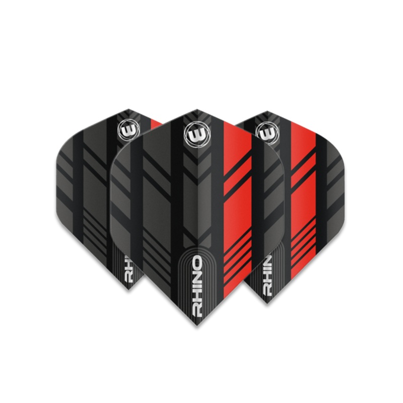Winmau Rhino Standard Flight – Black & Red