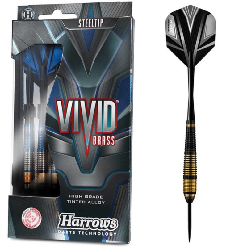 Harrows Vivid Steel Tip – Black 23g