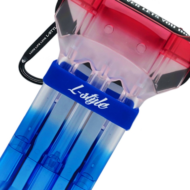 L-Style Krystal One Dart Case Natural Nine Tri Color Blue Hawaii