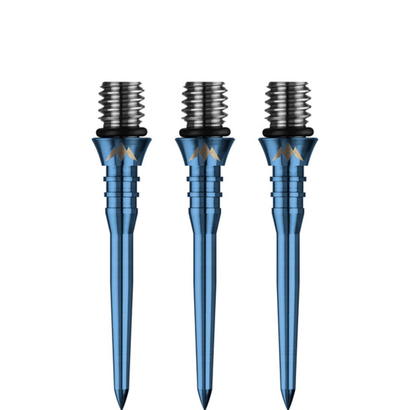 Mission – Titan Pro – Titanium Conversion Points – Soft to Steel – Grooved – 26mm – Solid Blue