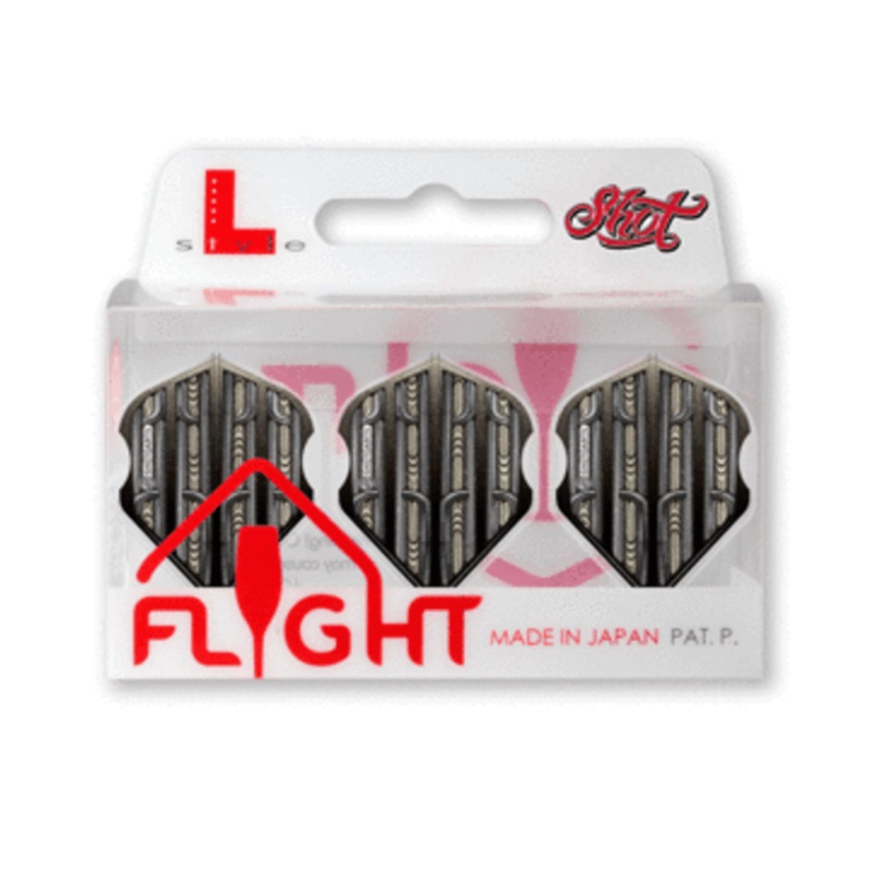 Shot L-style EZ L1 Standard Flights-Warrior Rutene Black