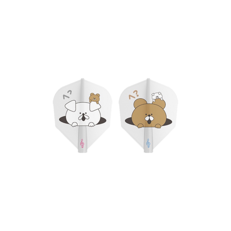 Target 8 Flight No.6 (Small Standard) Mao Kumagai – White – Bear / Dog