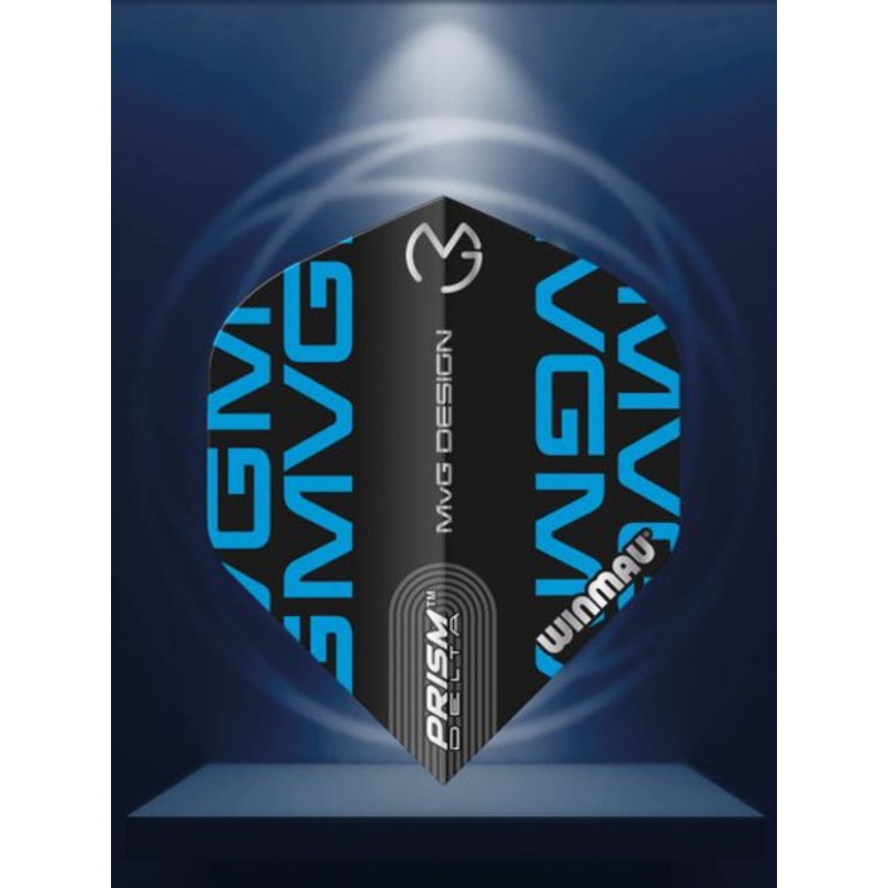 Winmau Prism Delta MVG Black & Blue Logo Flight