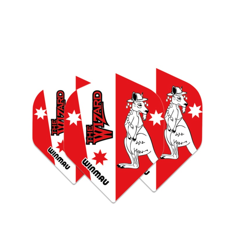 Winmau Rhino Players – Standard Flight – Simon Whitlock – Red / White