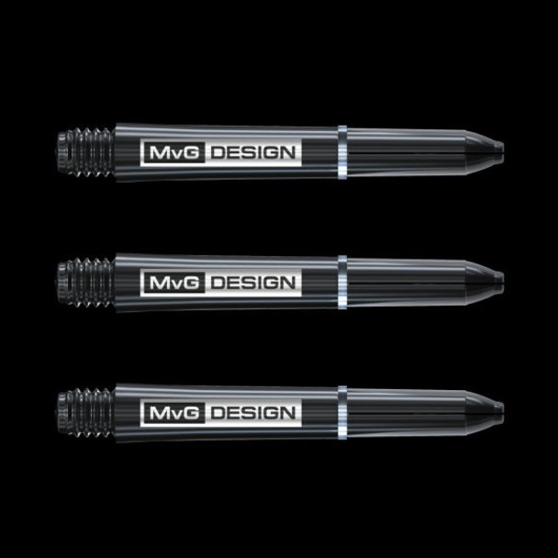 Winmau Signature MvG Design Shafts – Black – Short