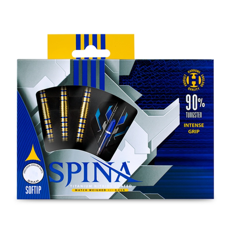 Harrows Spina 90% Soft Tip – Gold & Blue 20gm BB