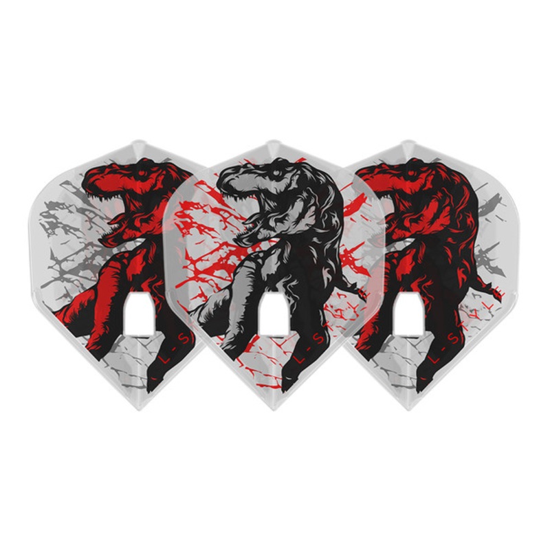 L-style Michi Unterbuchner V.3 “T-Rex” Standard Pro L1 Champagne Flights – Clear White