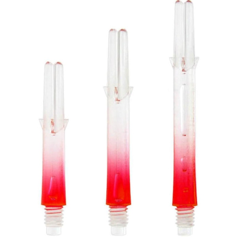 L-style Straight Locked Clear / Red 2 Tone L-Shaft