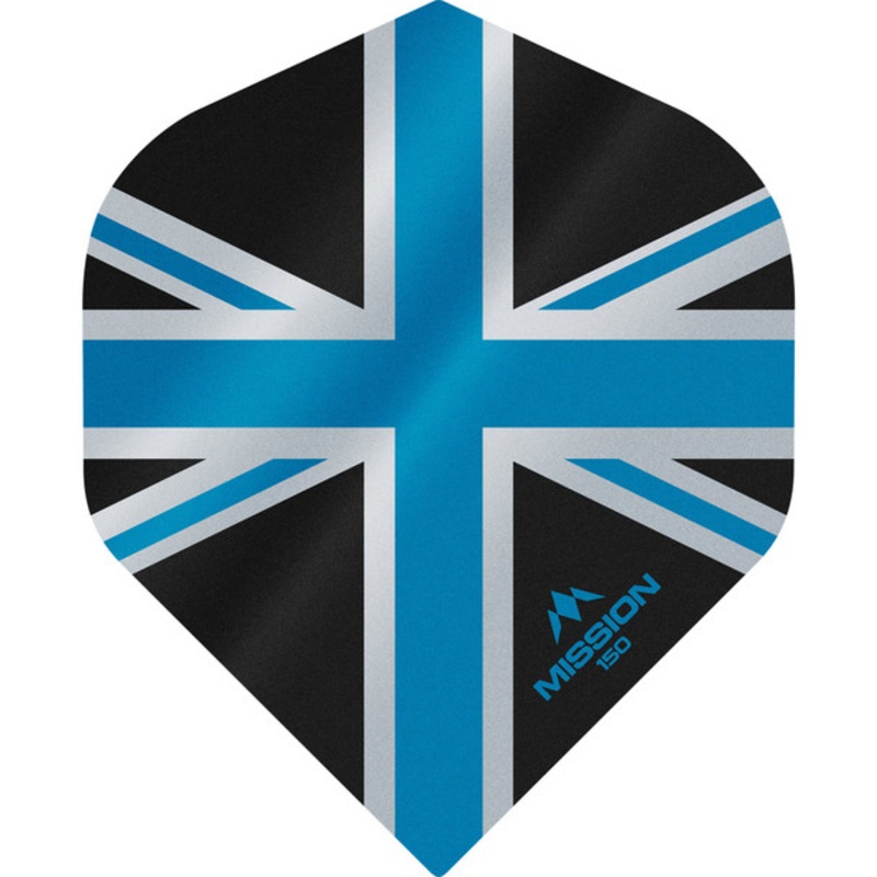 Mission – Alliance – Union Jack Flights – No2 (Standard) – 150 Micron – Black with Blue