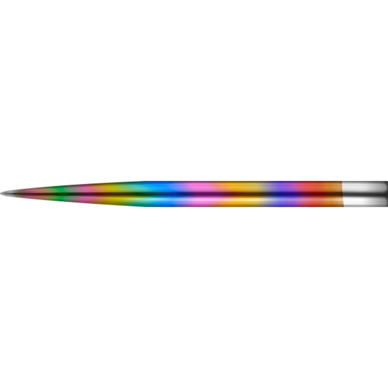 Mission Glide Points – Replacement Smooth Points – Rainbow – Length 34mm