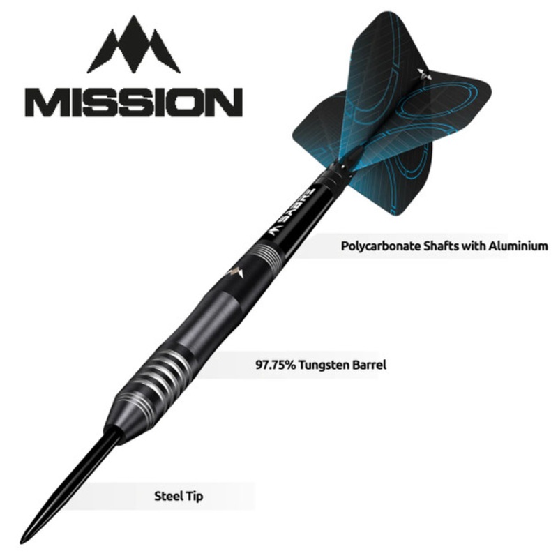 Mission Precision – Steel Tip – Black PVD 25g