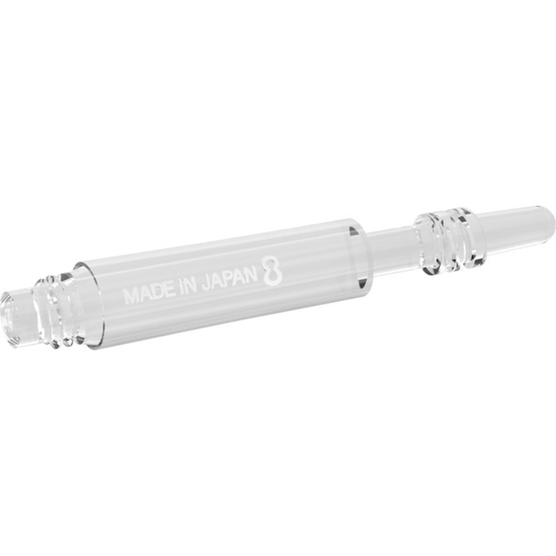 Target 8 Flight Spinning Shaft  Short Clear (19mm)