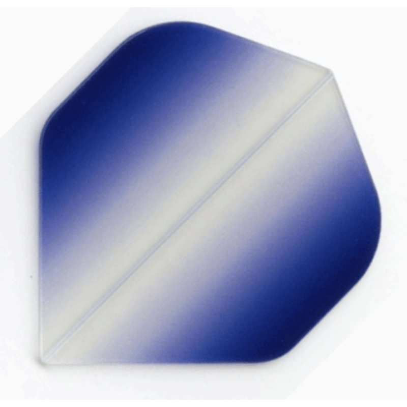 Vignette Poly Standard Flights – Clear to Royal Blue