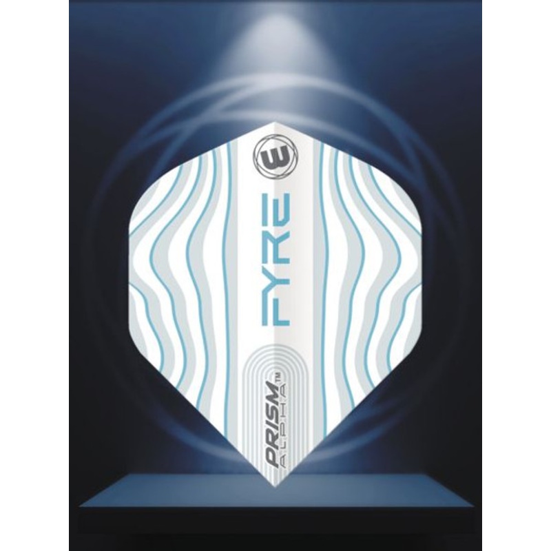 Winmau  Prism Alpha White, Aqua & Blue