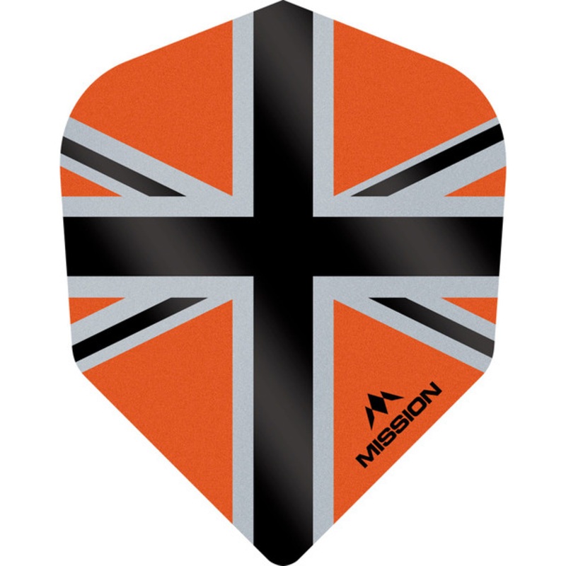 Mission – Alliance-X – Union Jack Flights – No6 (Small Standard) – 100 Micron – Orange with Black