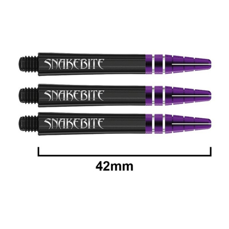 Red Dragon Peter Wright Snakebite – Nitrotech Medium Purple Top Shafts-Polycarbonate