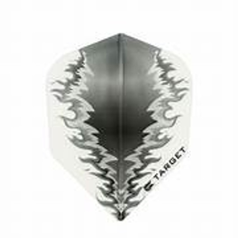 Target Vision White – Black Fire No.6 Flights – Small Standard