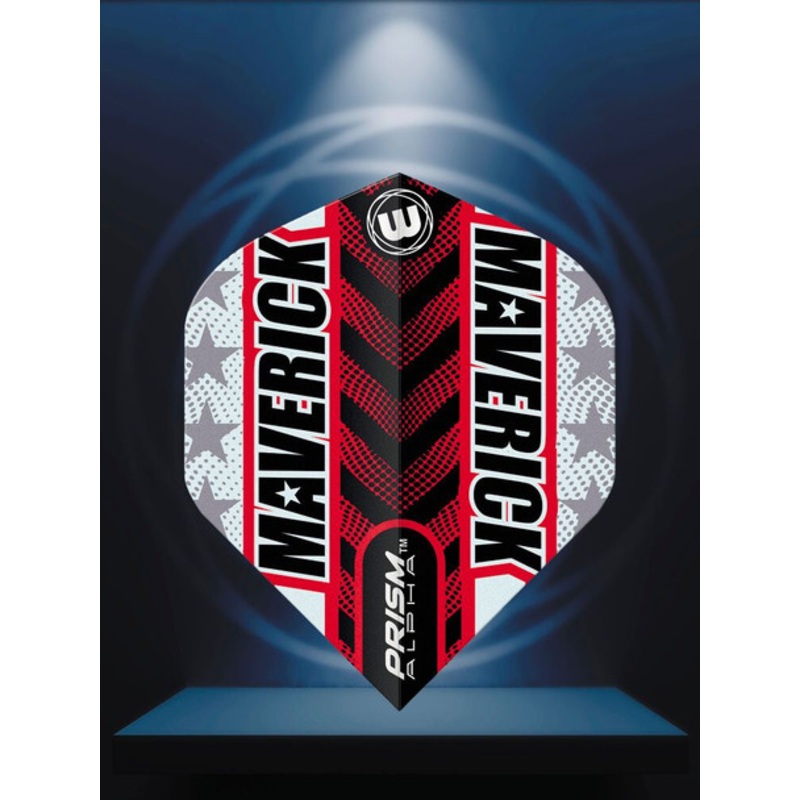 Winmau Prism Alpha Grey & Red Flight