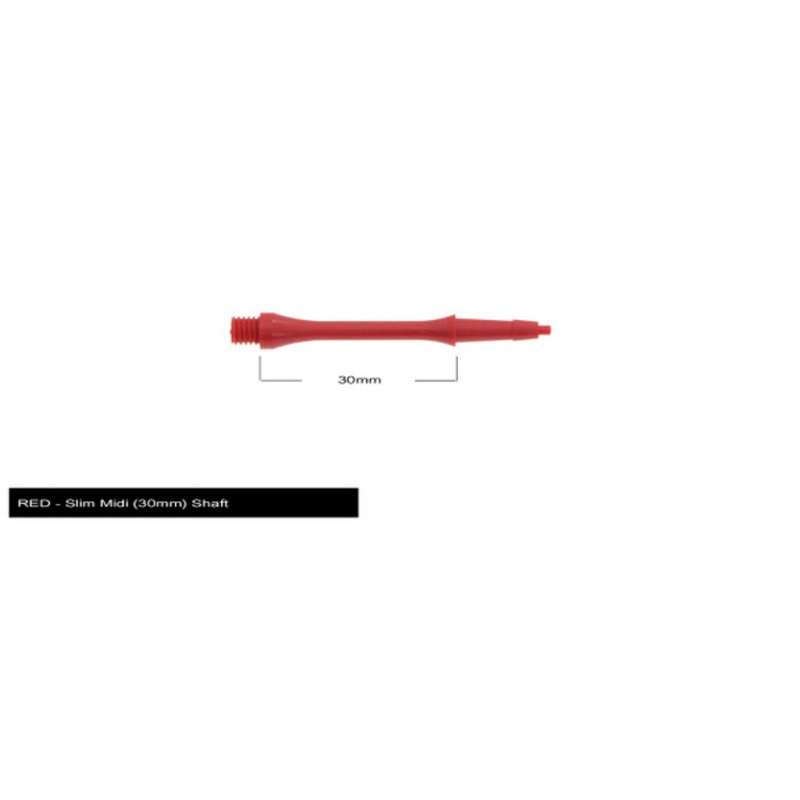 Harrows Clic Slim Midi 30mm 2ba Shafts – Red