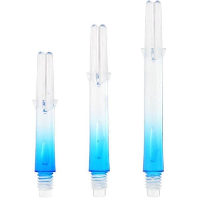 L-style Straight Locked Clear / Blue 2 Tone L-Shaft