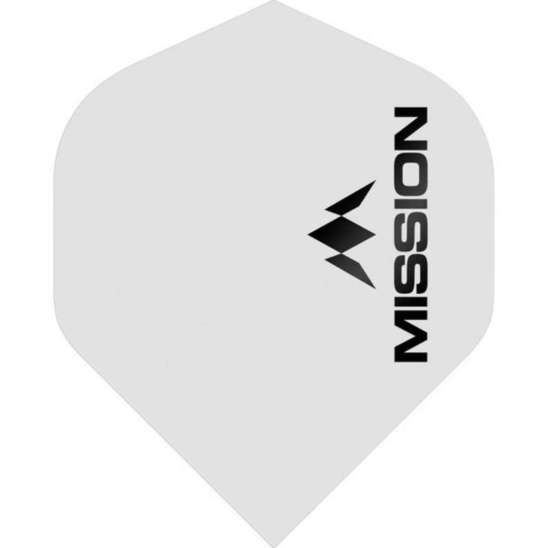 Mission Logo – Flights – 100 Micron – UV Finish – No2 (Standard) – Matte White