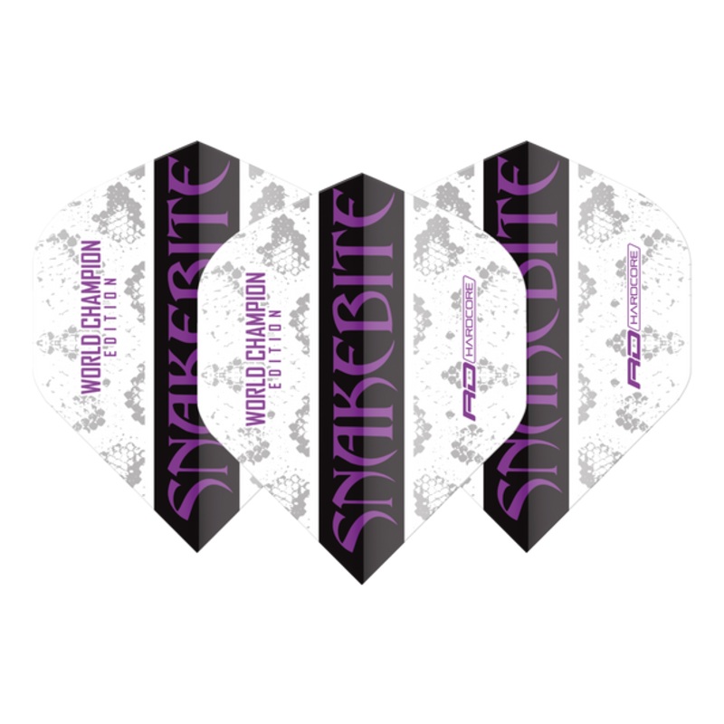 Red Dragon Players Extra Thick Snakebite World Champion 2020 White Standard Flights