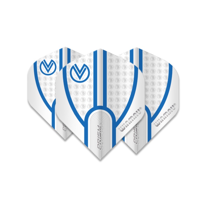 Winmau Prism Alpha Standard Flight – VvV White & Blue