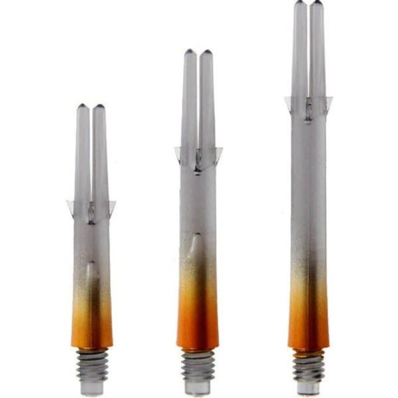 L-style Straight Locked Clear Black / Orange 2 Tone L-Shaft