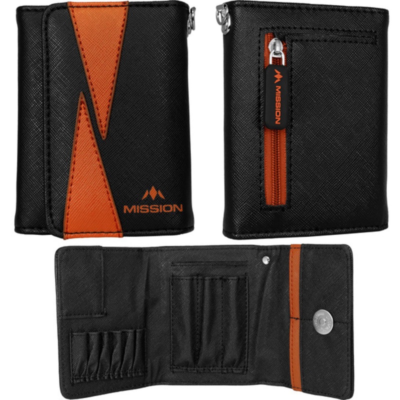 Mission Flint Wallet – Black & Orange