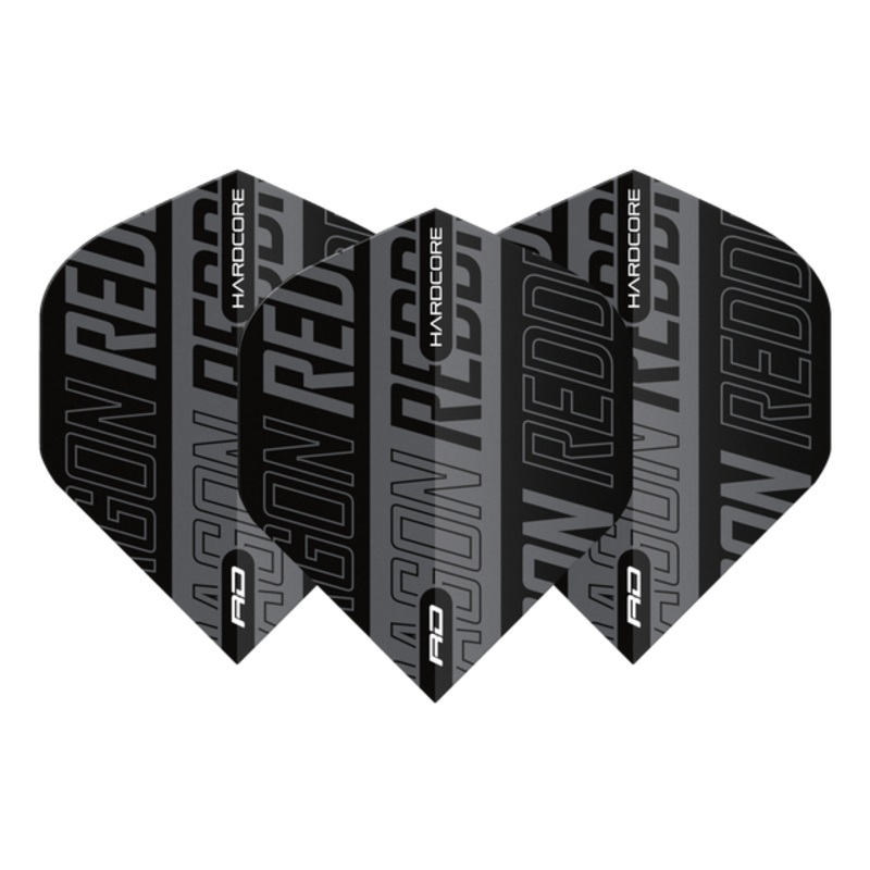 Red Dragon Hardcore XT Black & Grey Standard Flights