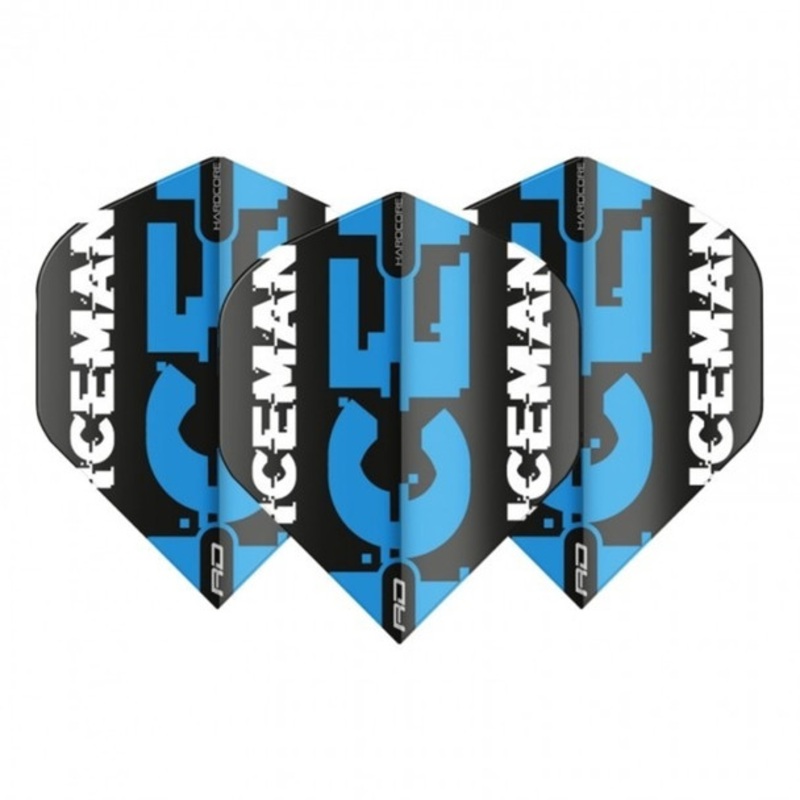 Red Dragon Players Extra Thick Hardcore Gerwyn Price Black & Blue Logo Standard Flights