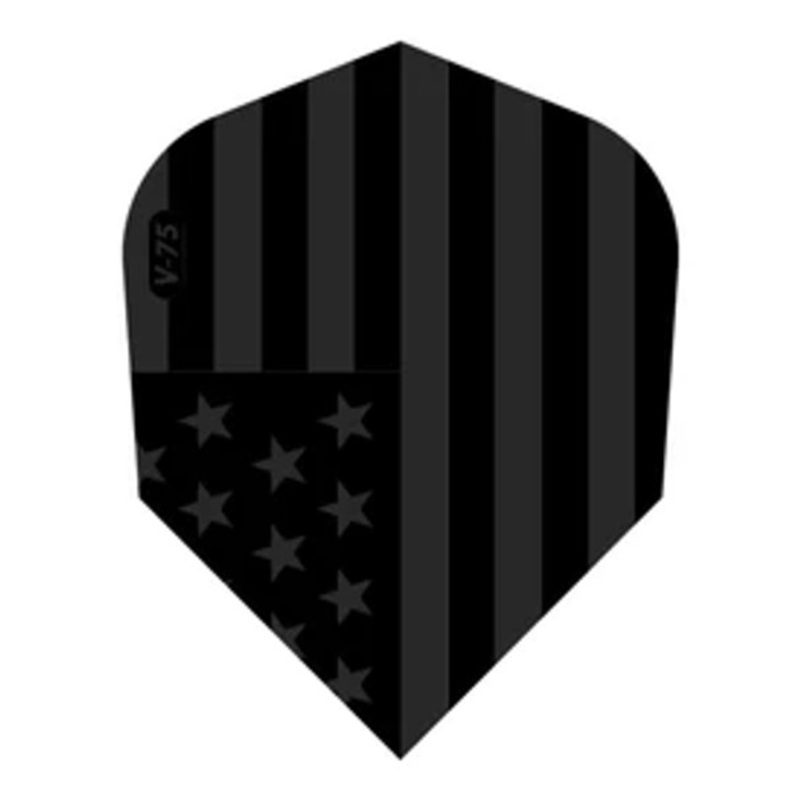V-75 Flights Standard American Flag Black Traditional