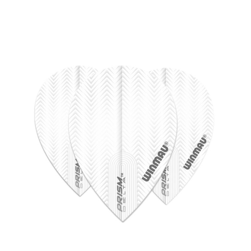 Winmau Prism Delta Pear Flight – White / Grey