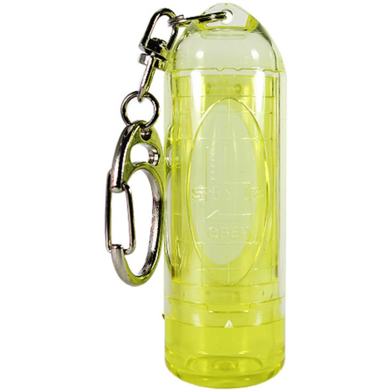 L-Style Lipstock Tip Case / Point Holder – Clear Yellow