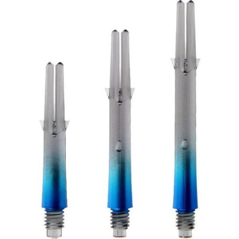 L-style Straight Locked Clear Black / Blue 2 Tone L-Shaft